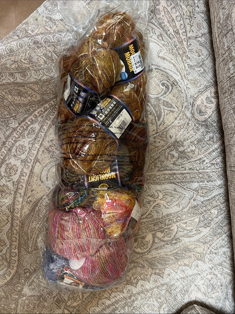 Premier Multi-Tone Gold & Pink Yarn Bundle
